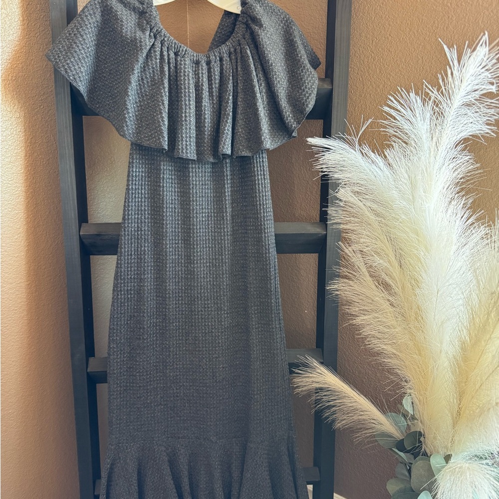 LuLaRoe Heather Gray Knit Cici dress
